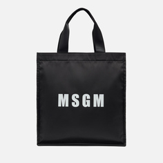 Сумка MSGM Shopping Tote, цвет чёрный