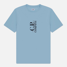 Мужская футболка C.P. Company 30/1 Jersey British Sailor Graphic, цвет голубой, размер XXL
