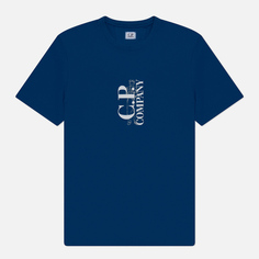 Мужская футболка C.P. Company 30/1 Jersey British Sailor Graphic, цвет синий, размер XXL