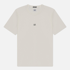 Мужская футболка C.P. Company 70/2 Mercerized Jersey Logo, цвет белый, размер S