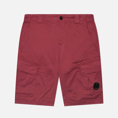 Мужские шорты C.P. Company Stretch Sateen Cargo Lens Detail, цвет бордовый