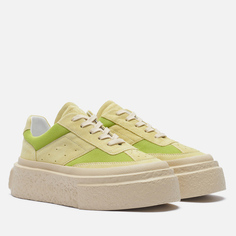 Женские кроссовки Maison Margiela MM6 Panelled Platform, цвет зелёный