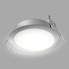 Светильник точечный светодиодный встраиваемый влагозащищенный СК50-4S под отверстие 60 мм 1.5 м² белый свет цвет никель СВЕТКОМПЛЕКТ