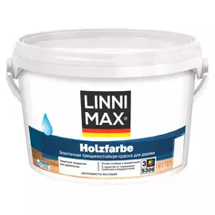 Краска фасадная Linnimax Holzfarbe моющаяся матовая прозрачная база 3 1.18 л Без бренда