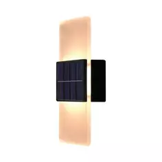 Светильник настенный светодиодный уличный на солнечной батарее Duwi Solar датчик освещенности теплый белый свет цвет черный