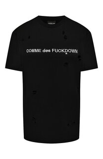 Хлопковая футболка Comme des Fuckdown