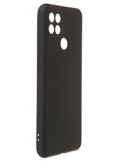 Чехол DF для Oppo A15 / A15s с микрофиброй Silicone Black oOriginal-09