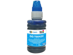 Чернила G&G GG-C13T66424A (схожий с Epson T6642C) Cyan для Epson L100/110/120/121/132/1300