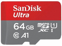 Карта памяти 64Gb - SanDisk Micro Secure Digital Ultra UHS I SDSQUAB-064G-GN6MN