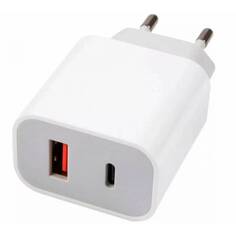 Зарядное устройство Red Line NQC-13 USB + Type-C 3A PD 20W White УТ000036039