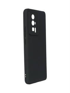 Чехол DF для Poco F5 Pro Silicone Black poCase-15