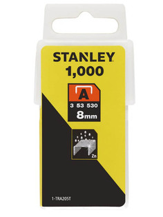 Скобы Stanley тип 53 8mm 1000шт 1-TRA205T