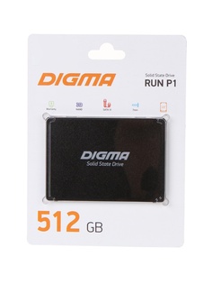 Твердотельный накопитель Digma Run P1 SSD SATA III 512Gb DGSR2512GP13T