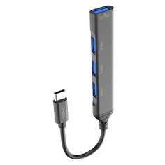 Хаб USB Pero MH02 USB-C - USB 3.0+3xUSB 2.0 Grey MH02GR ПЕРО