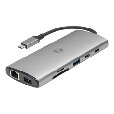 Адаптер Vcom Type-C - PD + HDMI + DP + RJ45 + USB 3.0+ USB 3.1 + USB-C + SD + TF CUE67