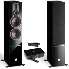 Напольная акустика Dali Rubicon 6 C black high gloss + DALI Sound Hub + BluOS Module