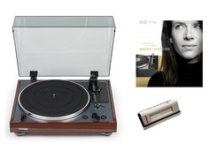 Проигрыватели винила Thorens TD 102 A Walnut + CLEANING VELVET + LP Margriet Sjoerdsma – A Tribute To Eva Cassidy