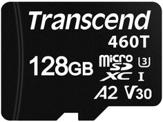 Промышленная карта памяти microSDXC 128GB Transcend TS128GUSD460T 460T, Class 10, U1, UHS-I, A1, 100/80MB/s, без адаптера