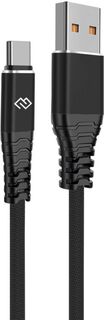 Кабель интерфейсный Digma DG-USBA-С-1M-27W USB (m)-USB Type-C (m) 1м черный