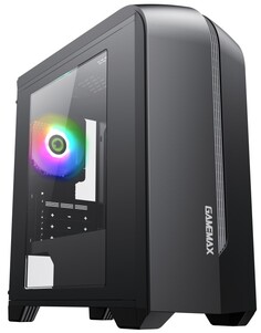 Корпус mATX GameMax Centauri BG черный, без БП, боковая панель из закаленного стекла, USB 3.0, USB 2.0, audio