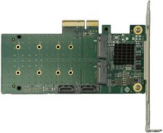 Адаптер SNR LRST9630-2M2S переходной PCIe 2.0 x4 на 2xM.2 и 2xSATA, RAID 0,1