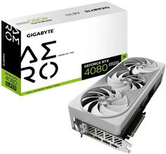 Видеокарта PCI-E GIGABYTE GeForce RTX 4080 SUPER AERO OC (GV-N408SAERO OC-16GD) 16GB GDDR6X 256bit 5nm 2295/23000MHz HDMI/3*DP