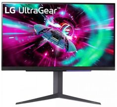 Монитор 27" LG UltraGear 27GR93U-B 3840x2160, IPS, 400cd/m2, 16:9, 1мс (GtG), 2*HDMI, DP, audio out, USB hub, 144Hz, 178/178, внешний БП, FreeSync Pre