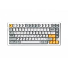 Клавиатура механическая Dareu A81 White-Yellow проводная, цвет: белый/серый/желтый, 81 клавиша