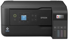 МФУ лазерное цветное Epson EcoTank L3560 C11CK58405 струйный, A4, 4 цвета, 15стр/мин (A4 ч/б), 8стр/мин (A4 цв.), 4800x1200 dpi, СНПЧ, USB, WiFi, черн