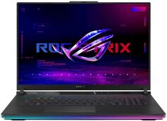 Ноутбук ASUS ROG Strix Scar 18 G834JZR-N6072 90NR0IN2-M003C0 i9-14900HX/32GB/1TB SSD/GeForce RTX4080 12GB/18" IPS WQXGA/WiFi/BT/Cam/noOS/black