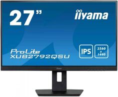 Монитор 27" Iiyama XUB2792HSC-B5 IPS, 1920x1080, 16:9, 75Hz, 4ms, 250cd, 178гр/178гр, HAS, Pivot, HDMI, DP, USB, черный