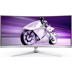 Монитор 34" Philips 34M2C8600 TFT OLED, Curved, 3440x1440, 21:9, 250 cd/m2, 3000:1, 0.1 ms, 178°/178°, 175 Hz, 2xHDMI, DP, USB-C, USB-Hub, white