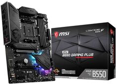 Материнская плата ATX MSI MPG B550 GAMING PLUS (AM4, AMD B550, 4*DDR4(4400), 6*SATA 6G RAID, 2*M.2, 4*PCIE, 7.1CH, Glan, 5*USB 3.2/2*USB Type-C, HDMI/