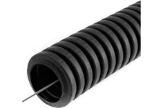 Труба гофрированная лёгкая Промрукав PR01.0055 ПВХ 350 Н черная с/з д20 (100 м)