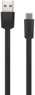 Кабель интерфейсный Usams U2 УТ000019984 USB/Type-C, плоский, черный (SJ200TC01)