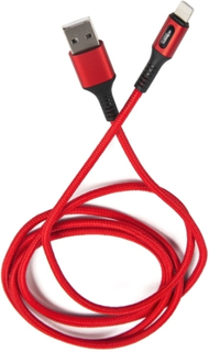 Кабель интерфейсный Hoco U79 Admirable УТ000022022 USB/Lightning, Smart Power Off, красный