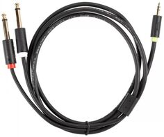 Кабель-адаптер Telecom TAV6168-1. 3.5ST(M)/2X6.35 ST(M), 1.5м, PRO Vcom