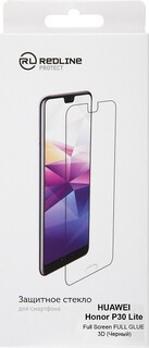 Защитное стекло Red Line УТ000017245 для Huawei P30 Lite, 3D, tempered glass FULL GLUE, чёрная рамка