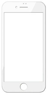 Защитное стекло Red Line УТ000012641 для Apple iPhone 8 (4.7"), 3D, tempered glass, белая рамка