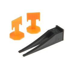 Система выравнивания плитки лом, 1 л, зажим 1,5 мм + клин (50 шт./50 шт.), ведро Lom