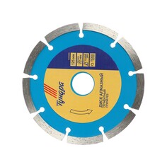 Диск алмазный отрезной тундра, сегментный, сухой рез, 125 х 22 мм Tundra