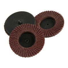 Круг лепестковый торцевой тундра, для дрели, м8, 75 мм, p40, 3 шт. Tundra