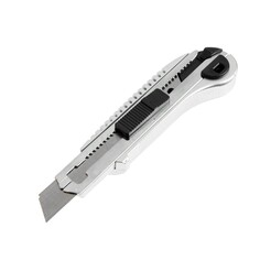 Нож универсальный тундра, усиленный, металлический, квадратный фиксатор, 18 мм Tundra