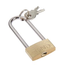 Замок навесной, тип 1, 26х60 мм, 2 ключа Tundra