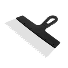 Шпатель зубчатый лом, 300 мм, зуб 6 мм, нержавеющая сталь Lom