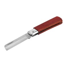 Нож универсальный складной тундра, деревянная рукоятка, прямое лезвие, нержавеющая сталь Tundra