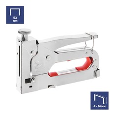 Степлер мебельный тундра, регулируемый, металлический корпус, тип скоб 53, 4 - 14 мм Tundra
