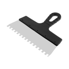 Шпатель зубчатый лом, 250 мм, зуб 8 мм, нержавеющая сталь Lom