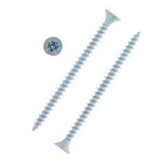 Саморезы универсальные тундра krep 5.0x70 мм, цинк, 100 шт. Tundra