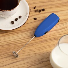 Капучинатор погружной luazon lmr-07, от 2аа не в компл., цвет синий